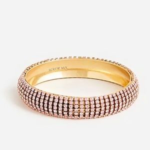 J. Crew Crystal studded bangle bracelet